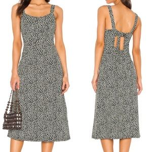 Free People Black and White Midi Dress